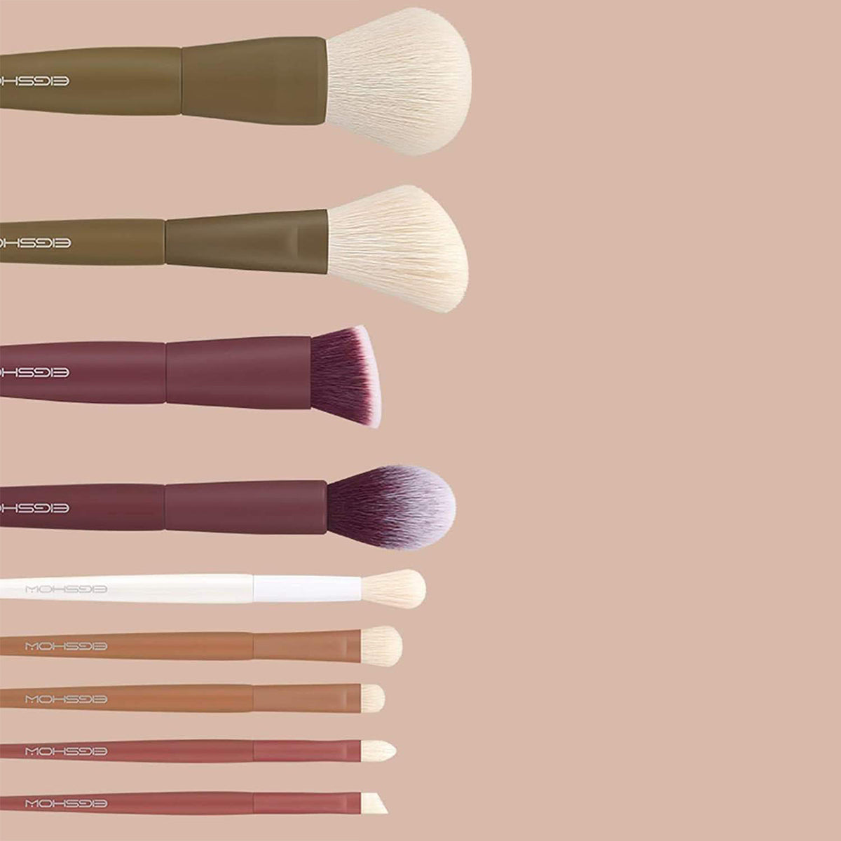 Image of Colourful Series Makeup Brush Kit 9 pcs