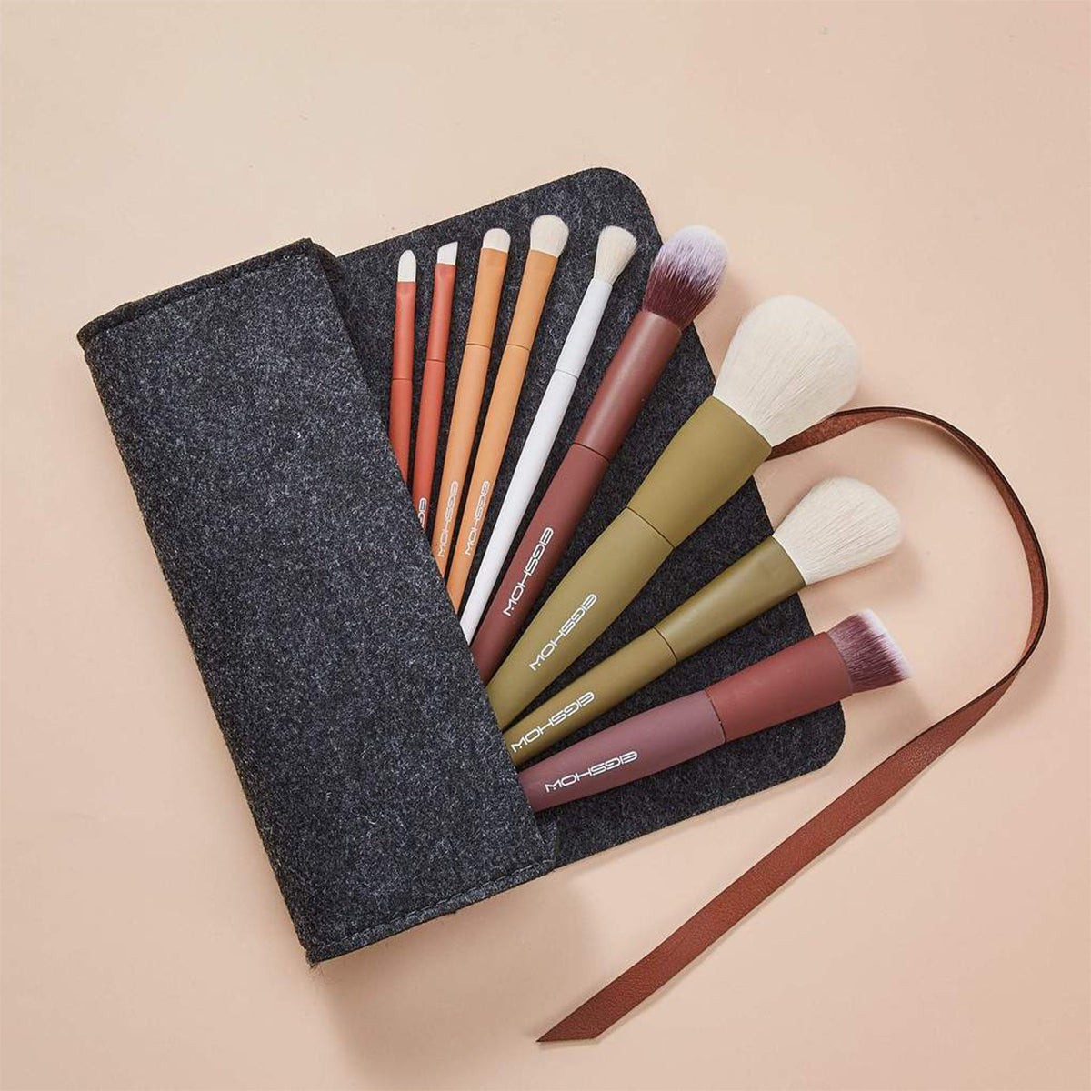 Colourful Series Makeup Brush Kit 9 pcs