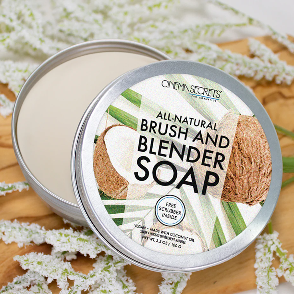 Image of Cs Brush Cleasing Soap W/Coconut oil - 100 g