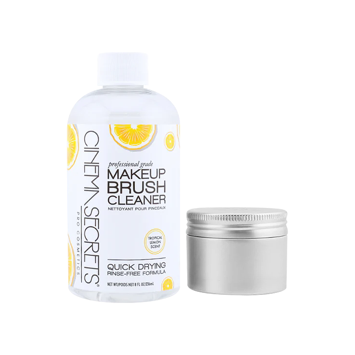 Image of Professional MakeUp Brush Cleaner Pro Starters Kit 8FL OZ +TIN, LEMON