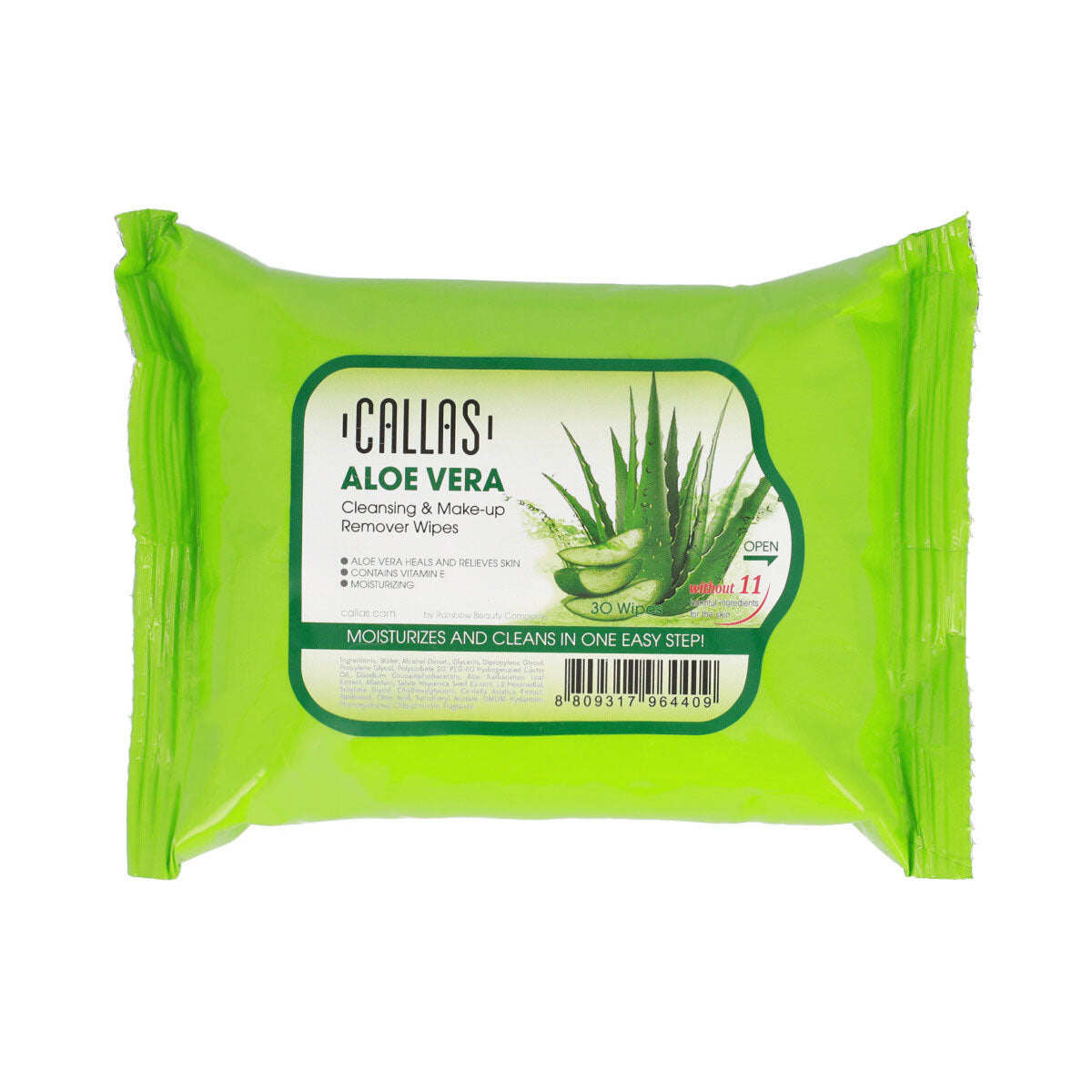 Image of Cleansing and Make Up Remover Wipes Aloe Vera