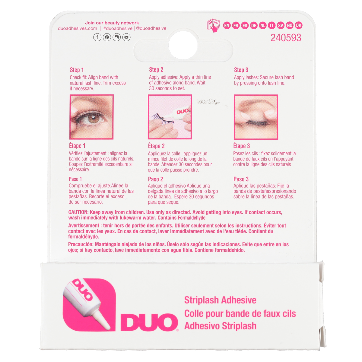 DUO Striplash Adhesive Dark