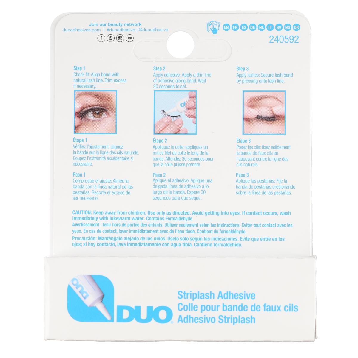 Image of DUO Striplash Adhesive White
