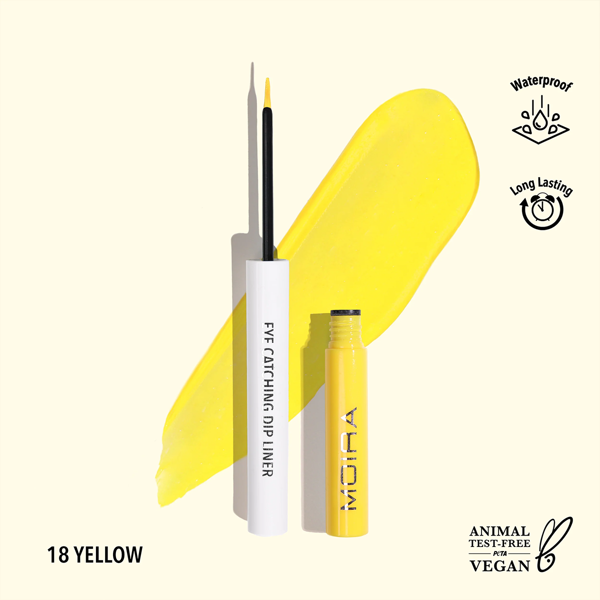 Image of Eye Catching Dip Liner 18, Yellow
