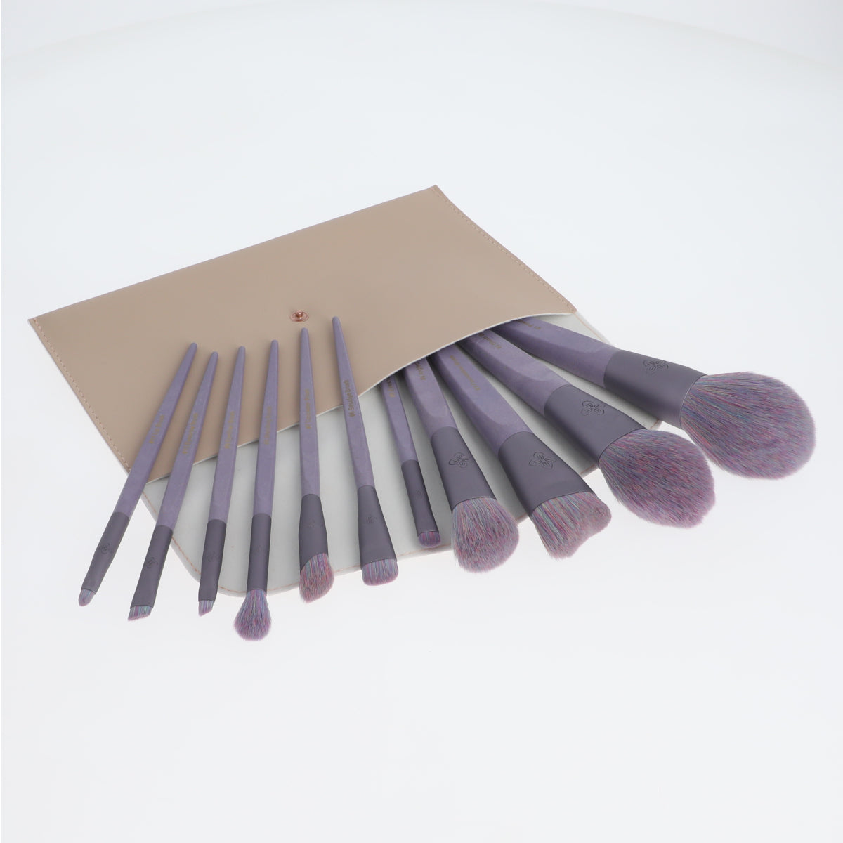 Image of EcoPro Bamboo Fiber Sunset Mist Purple Brush Kit 11 Pcs