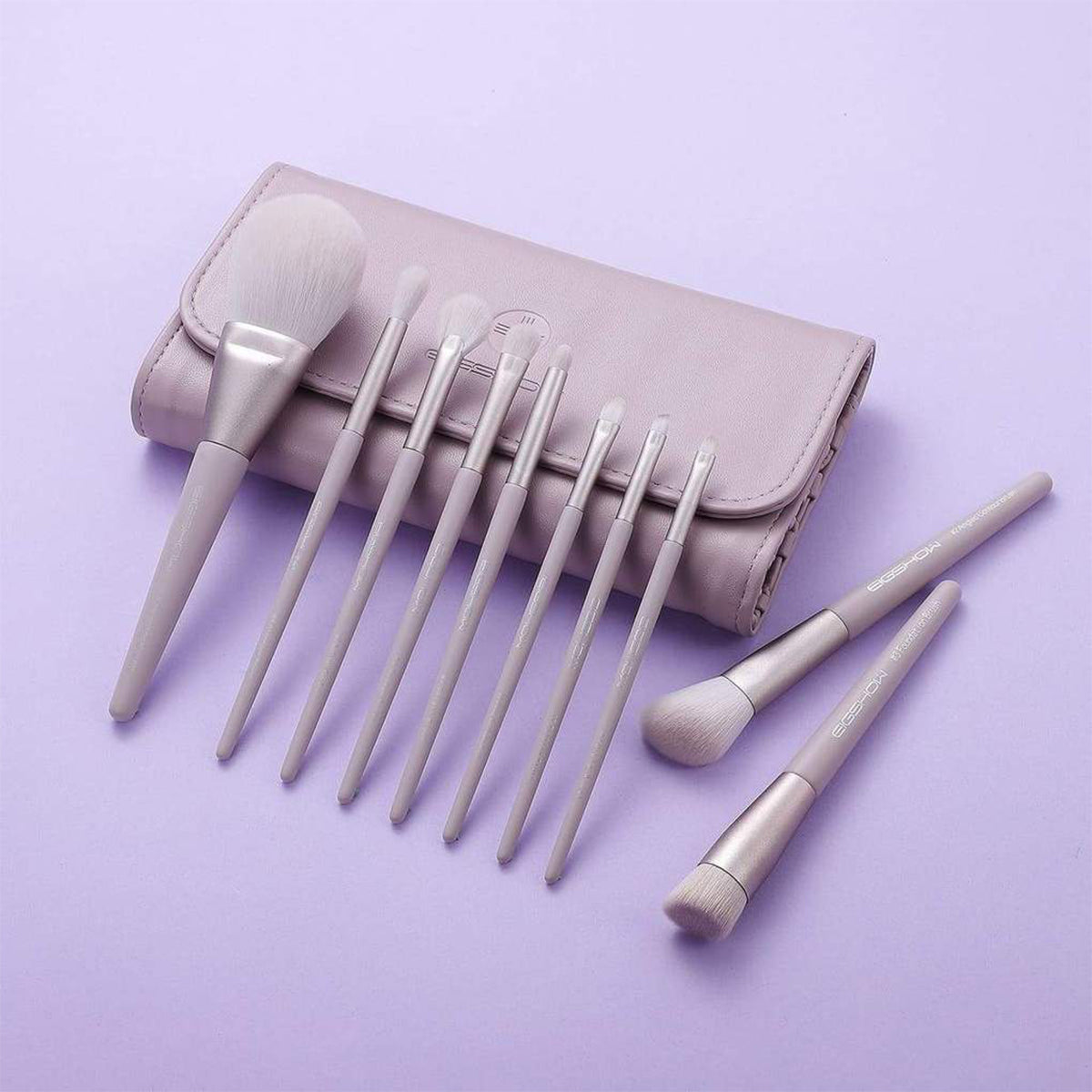 Image of Morandi Series Ready to Roll Lilac Brush Set 10 Pcs