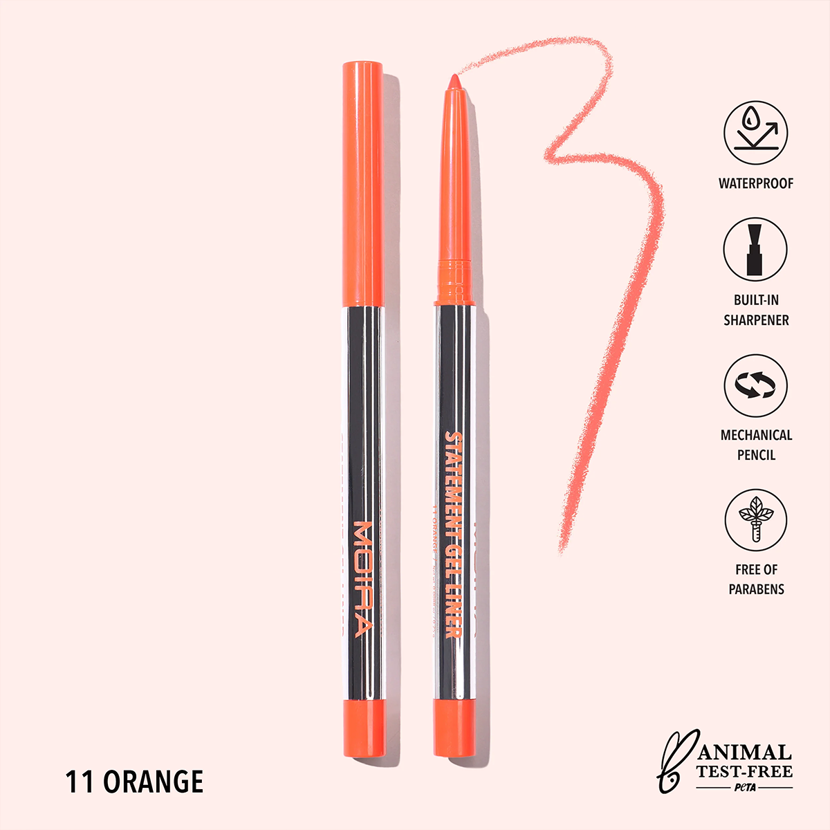 Image of Statement Gel Liner- 11, Orange