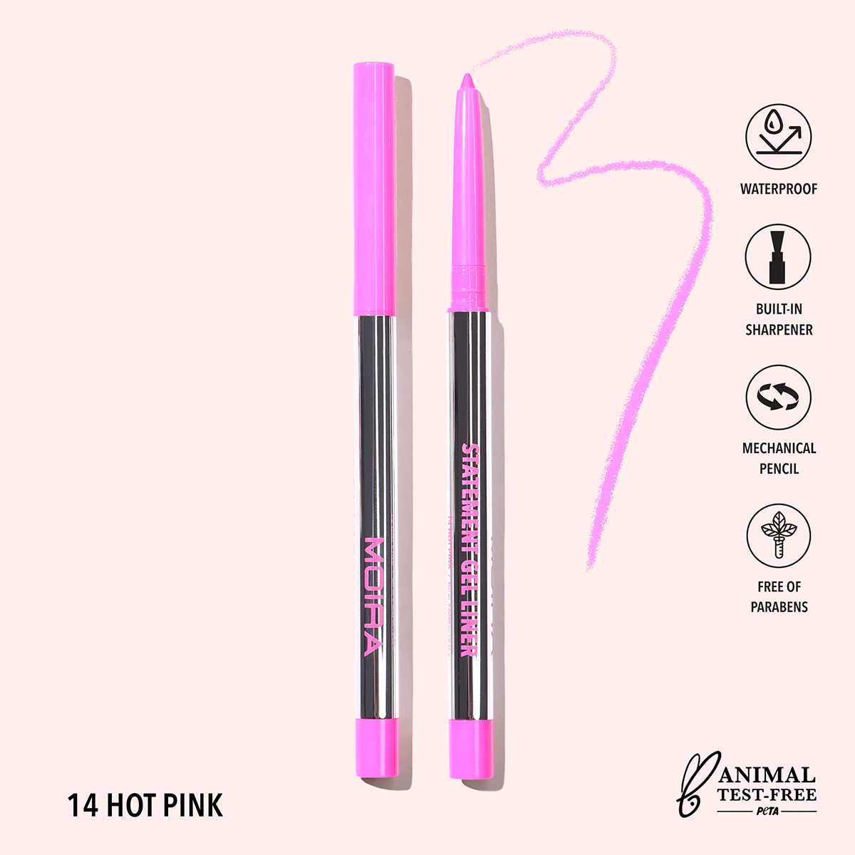Image of Statement Gel Liner-14, Hot Pink