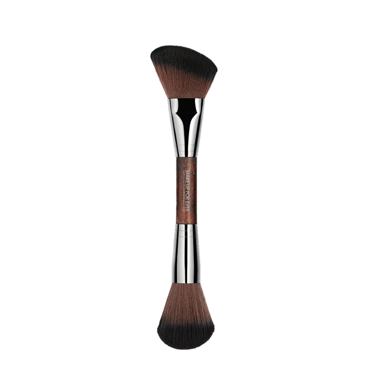 Image of Brocha Doble para Contorno, Rubor e Iluminador Double-Ended Sculpting Brush #158