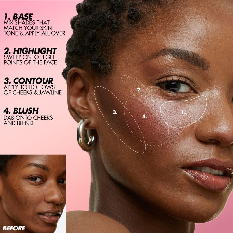 HD Skin Face Essentials Palette H1 Light to Medium
