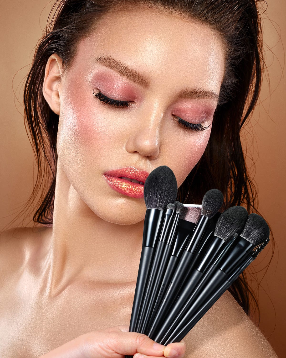 Image of Kingknight Series Makeup Brush Set Black 19 Pcs