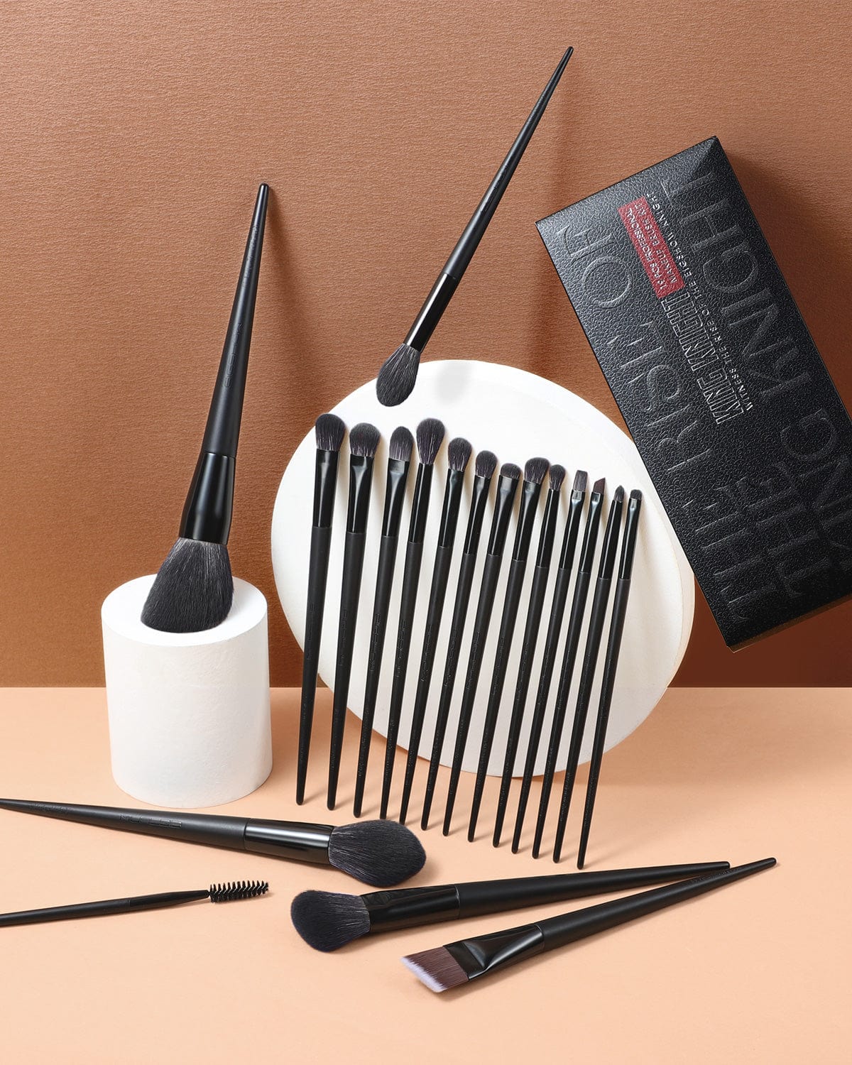 Image of Kingknight Series Makeup Brush Set Black 19 Pcs